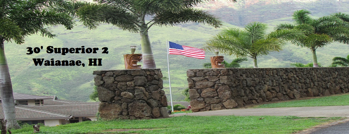 The 30' telescoping flagpole has a base diameter of 3.5